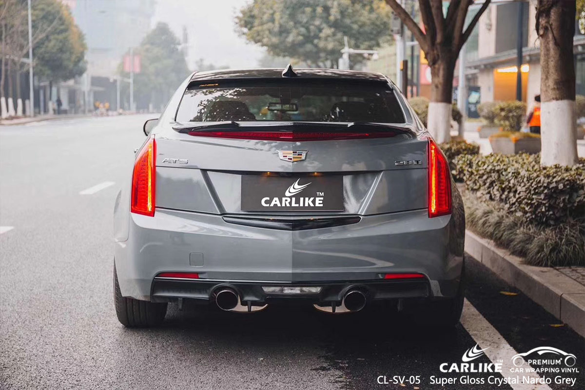 CL-SV-05 SUPER GLOSS CRYSTAL NARDO GREY CAR WRAP VINYL for CADILLAC