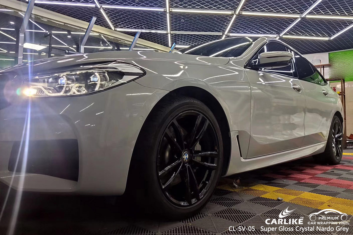 CL-SV-05 SUPER GLOSS CRYSTAL NARDO GREY CAR WRAP VINYL for BMW