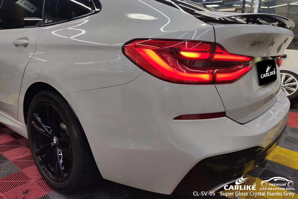 CL-SV-05 SUPER GLOSS CRYSTAL NARDO GREY CAR WRAP VINYL for BMW