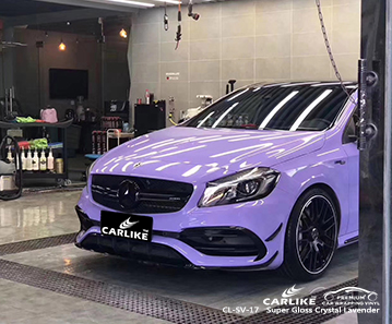 CL-SV-17 super gloss crystal lavender vehicle wrapping vinyl for MERCEDES-BENZ