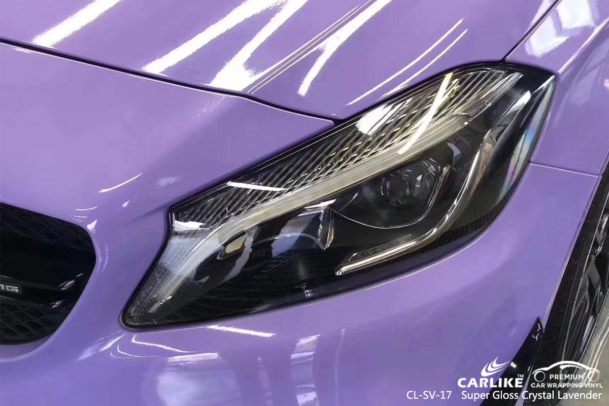 CL-SV-17 super gloss crystal lavender car wrap vinyl for MERCEDES-BENZ
