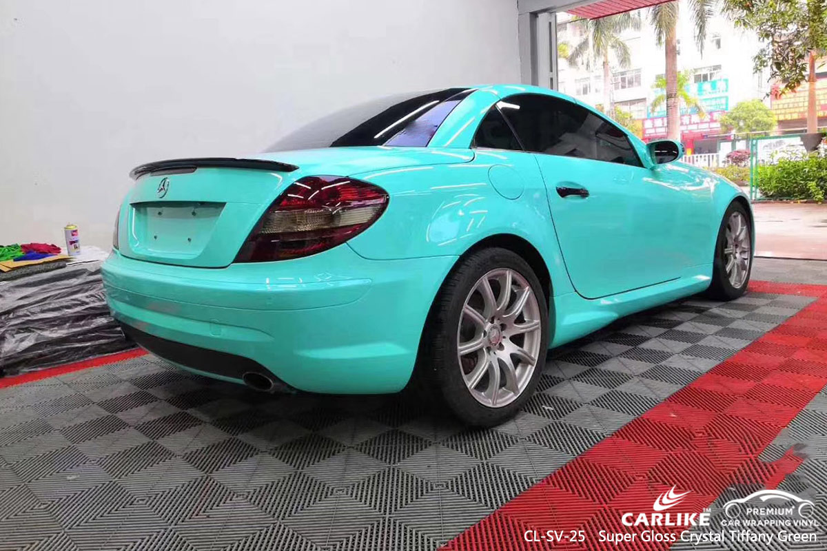 CL-SV-25 SUPER GLOSS CRYSTAL TIFFANY GREEN CAR WRAP VINYL for MERCEDES-BENZ