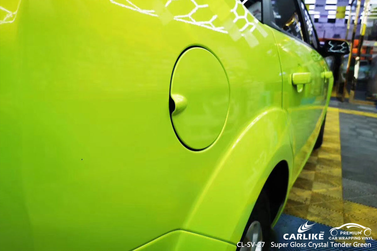 CL-SV-27 SUPER GLOSS CRYSTAL TENDER GREEN CAR WRAP VINYL for FORD
