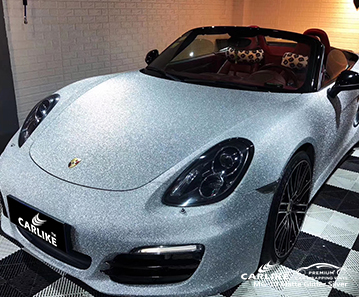 MG-10 التفاف السيارة لامع لامع الفينيل الفينيل لامع لبورشه غرينلاند