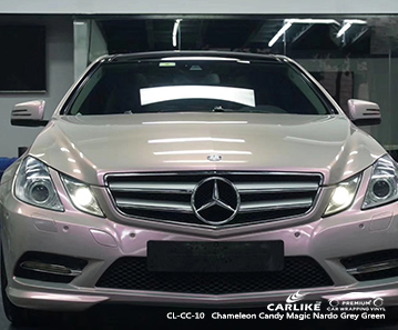 CL-CC-10 الحرباء الحلوى السحرية ناردو رمادي أخضر سيارة احباط الفينيل التفاف لمرسيدس بنز أوكلاهوما الولايات المتحدة