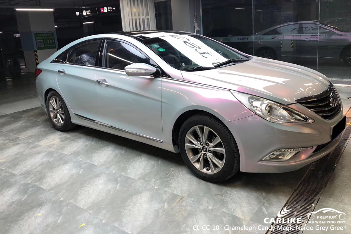 CL-CC-10 chameleon candy magic nardo grey green wrap my car wrapping for BEIJING HYUNDAI Texas