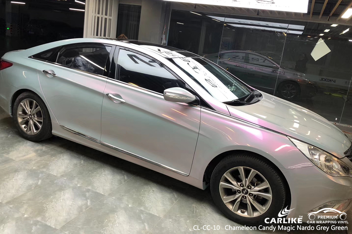 CL-CC-10 chameleon candy magic nardo grey green wrap my car wrapping for BEIJING HYUNDAI Texas