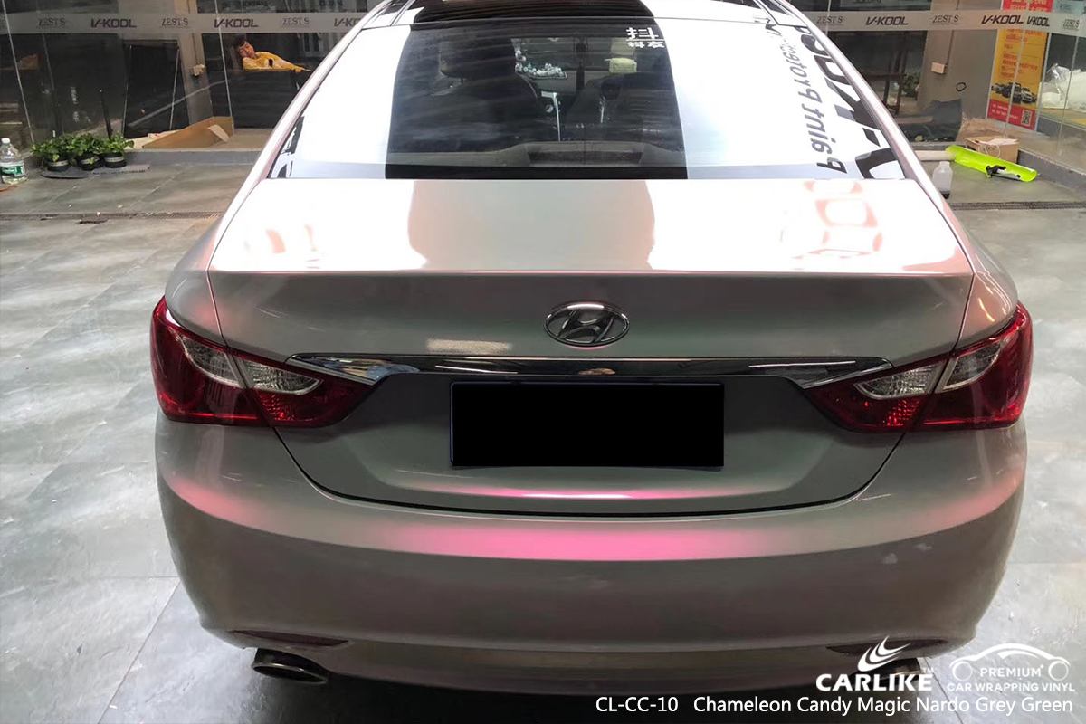 CL-CC-10 chameleon candy magic nardo grey green wrap my car wrapping for BEIJING HYUNDAI Texas