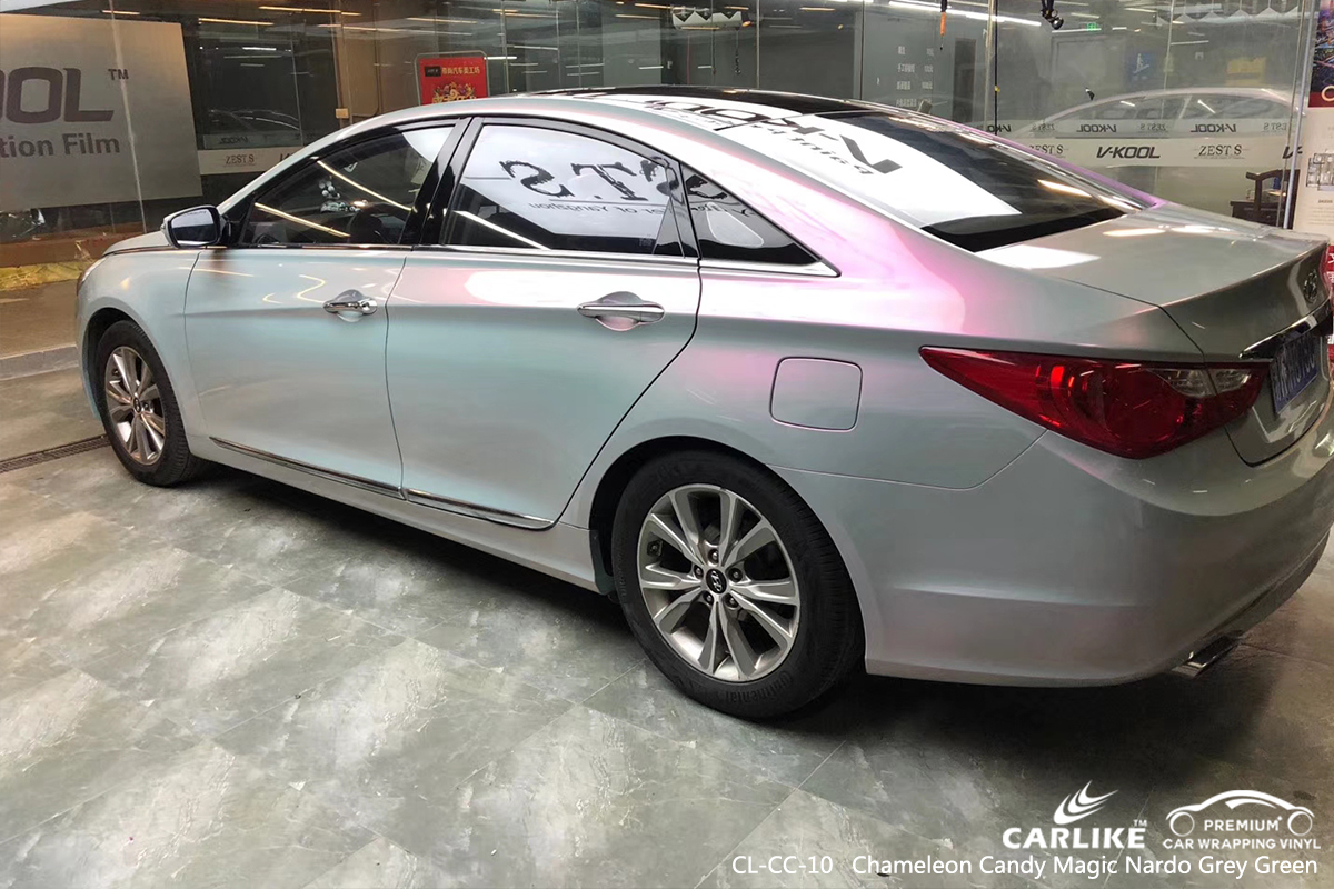 CL-CC-10 chameleon candy magic nardo grey green wrap my car wrapping for BEIJING HYUNDAI Texas