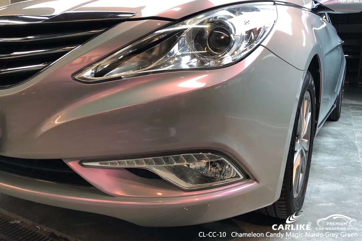 CL-CC-10 chameleon candy magic nardo grey green wrap my car wrapping for BEIJING HYUNDAI Texas