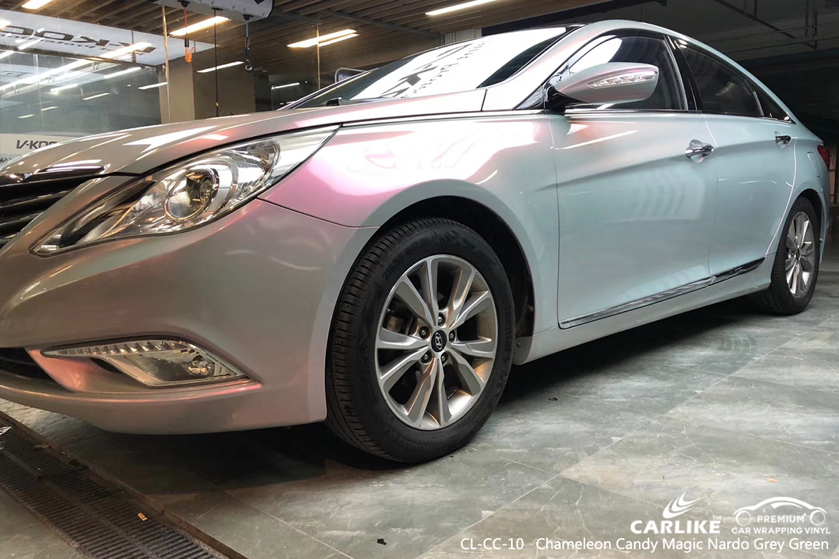 CL-CC-10 chameleon candy magic nardo grey green wrap my car wrapping for BEIJING HYUNDAI Texas