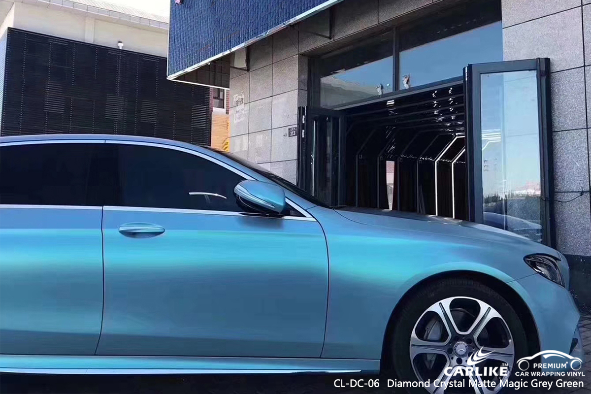 CL-DC-06 diamond crystal matte magic grey green wrap my car for MERCEDES-BENZ Topeka