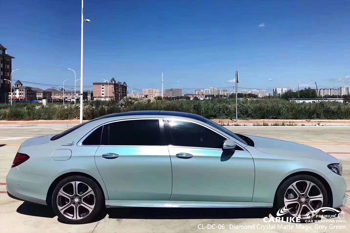 CL-DC-06 diamond crystal matte magic grey green wrap my car for MERCEDES-BENZ Topeka