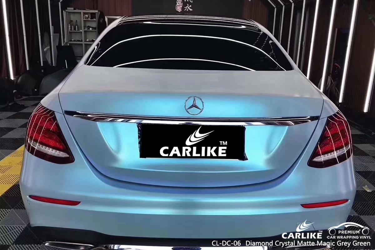 CL-DC-06 diamond crystal matte magic grey green wrap my car for MERCEDES-BENZ Topeka