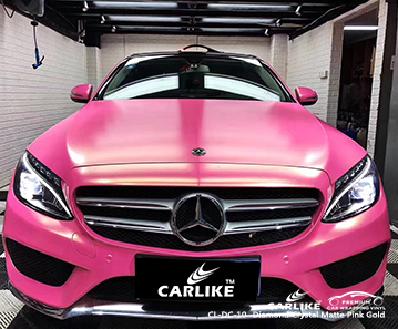 CL-DC-10 فيلم التفاف السيارة من الذهب الوردي الماسي غير اللامع لـ MERCEDES-BENZ New Hampshire الولايات المتحدة