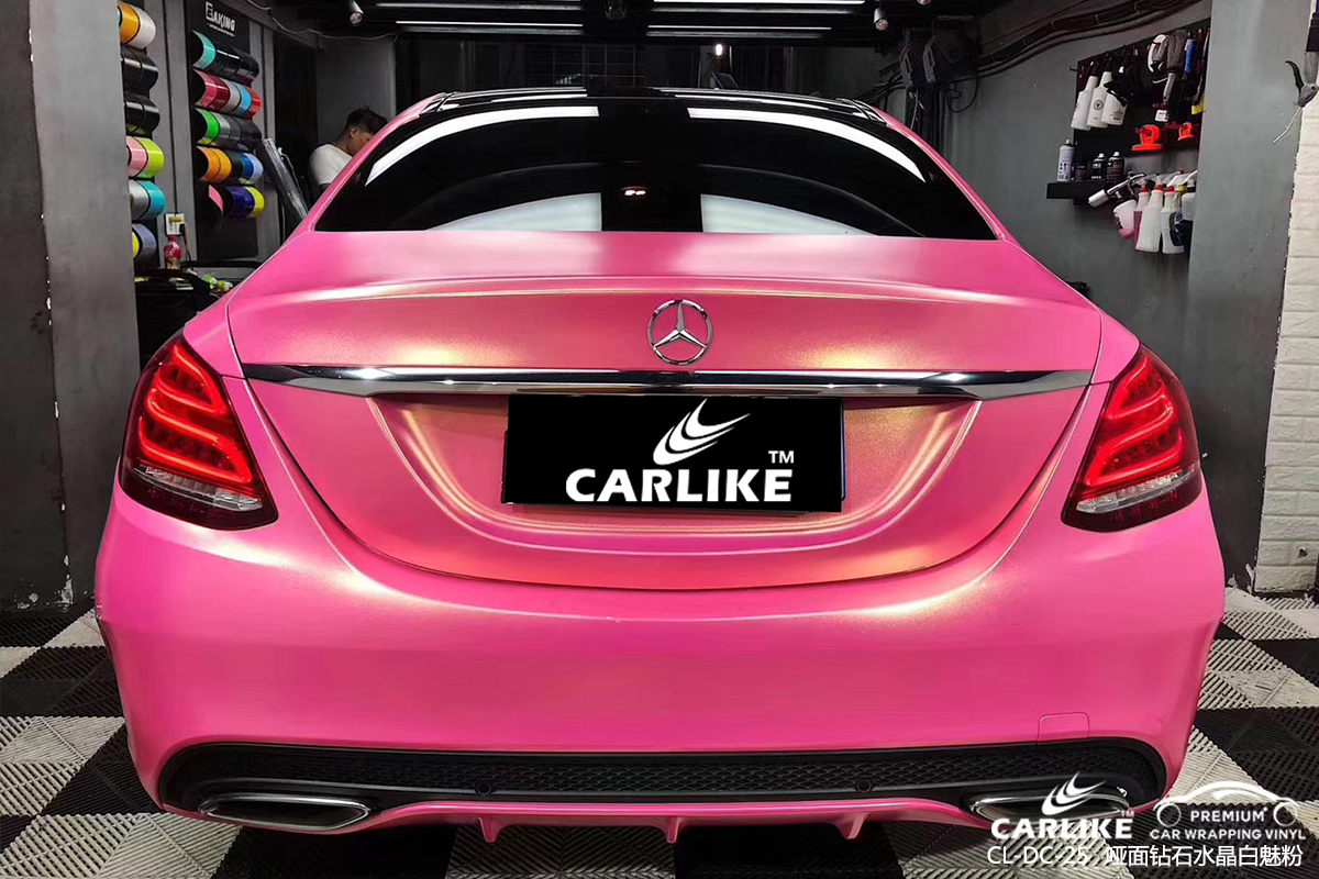 CL-DC-10 diamond crystal matte pink gold car wrap film for MERCEDES-BENZ New Hampshire