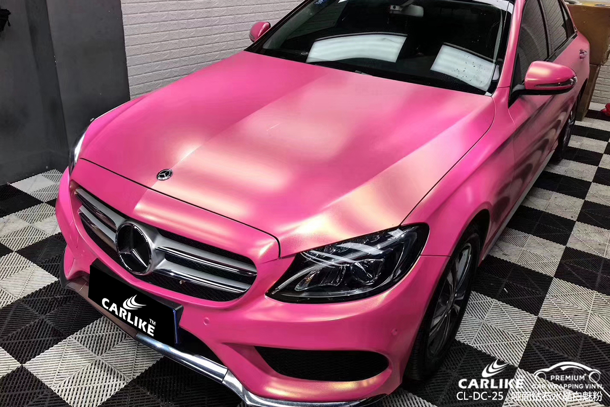 CL-DC-10 diamond crystal matte pink gold car wrap film for MERCEDES-BENZ New Hampshire