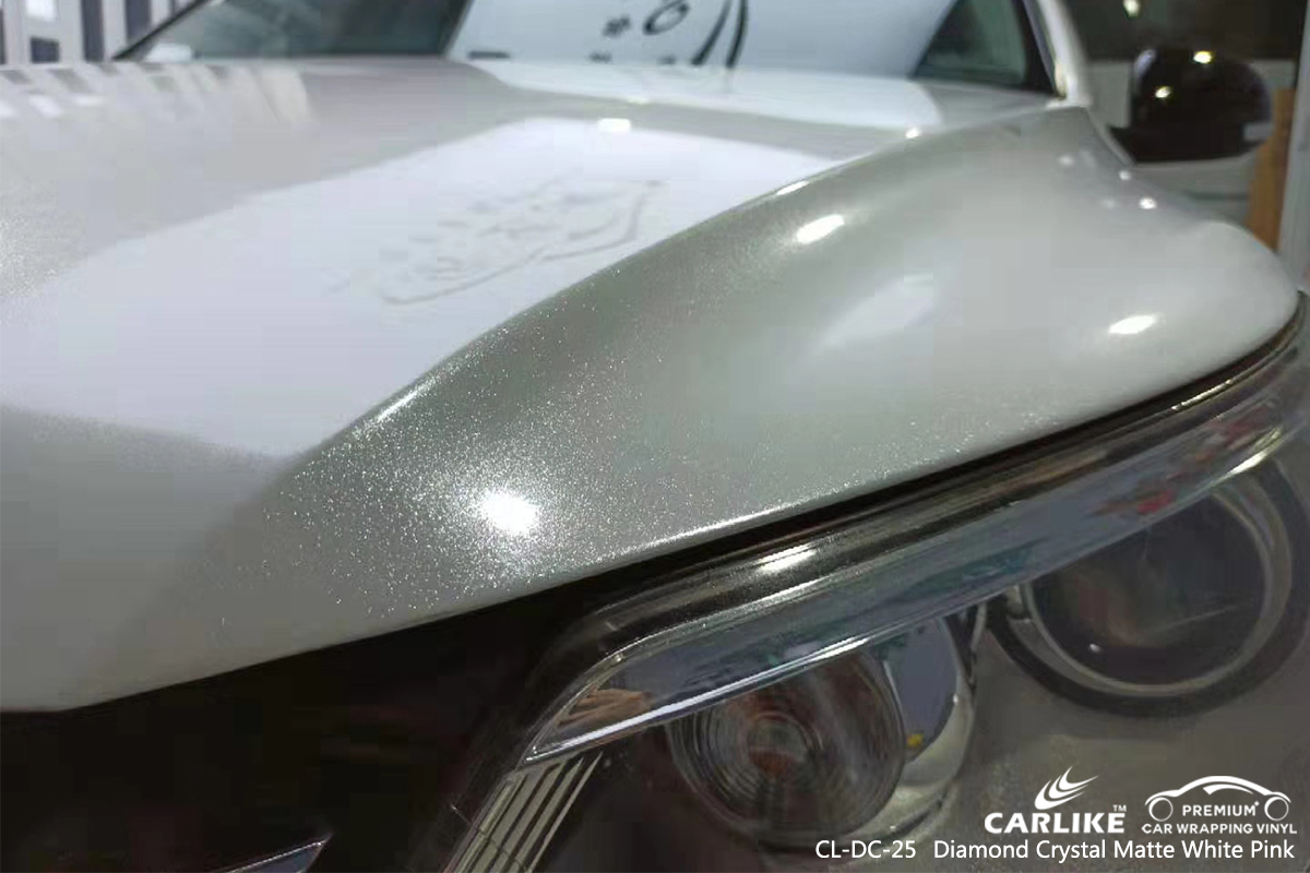 CL-DC-25 diamond crystal matte white pink vinyl wrapping for VOLKSWAGEN Wyoming