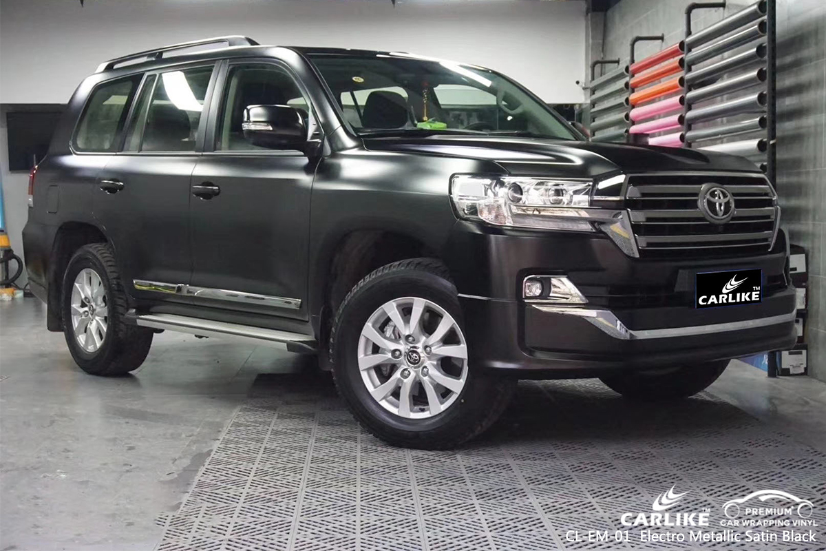 CL-EM-01 electro metallic satin black vinyl wrap my car for TOYOTA North Carolina