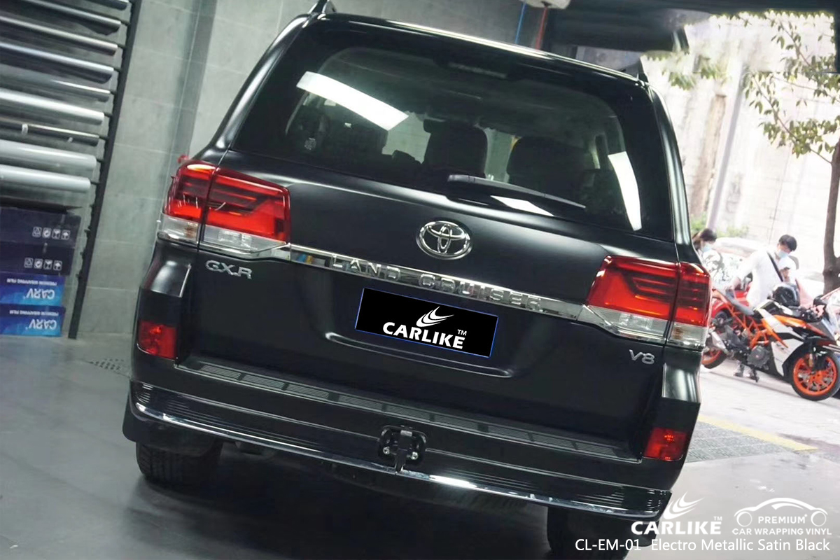 CL-EM-01 electro metallic satin black vinyl wrap my car for TOYOTA North Carolina