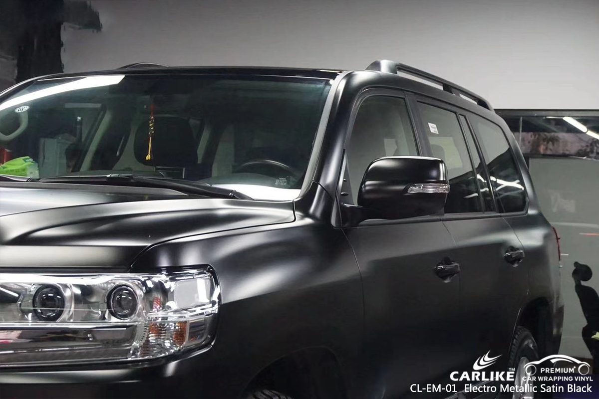 CL-EM-01 electro metallic satin black vinyl wrap my car for TOYOTA North Carolina