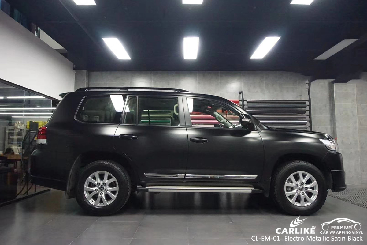 CL-EM-01 electro metallic satin black vinyl wrap my car for TOYOTA North Carolina