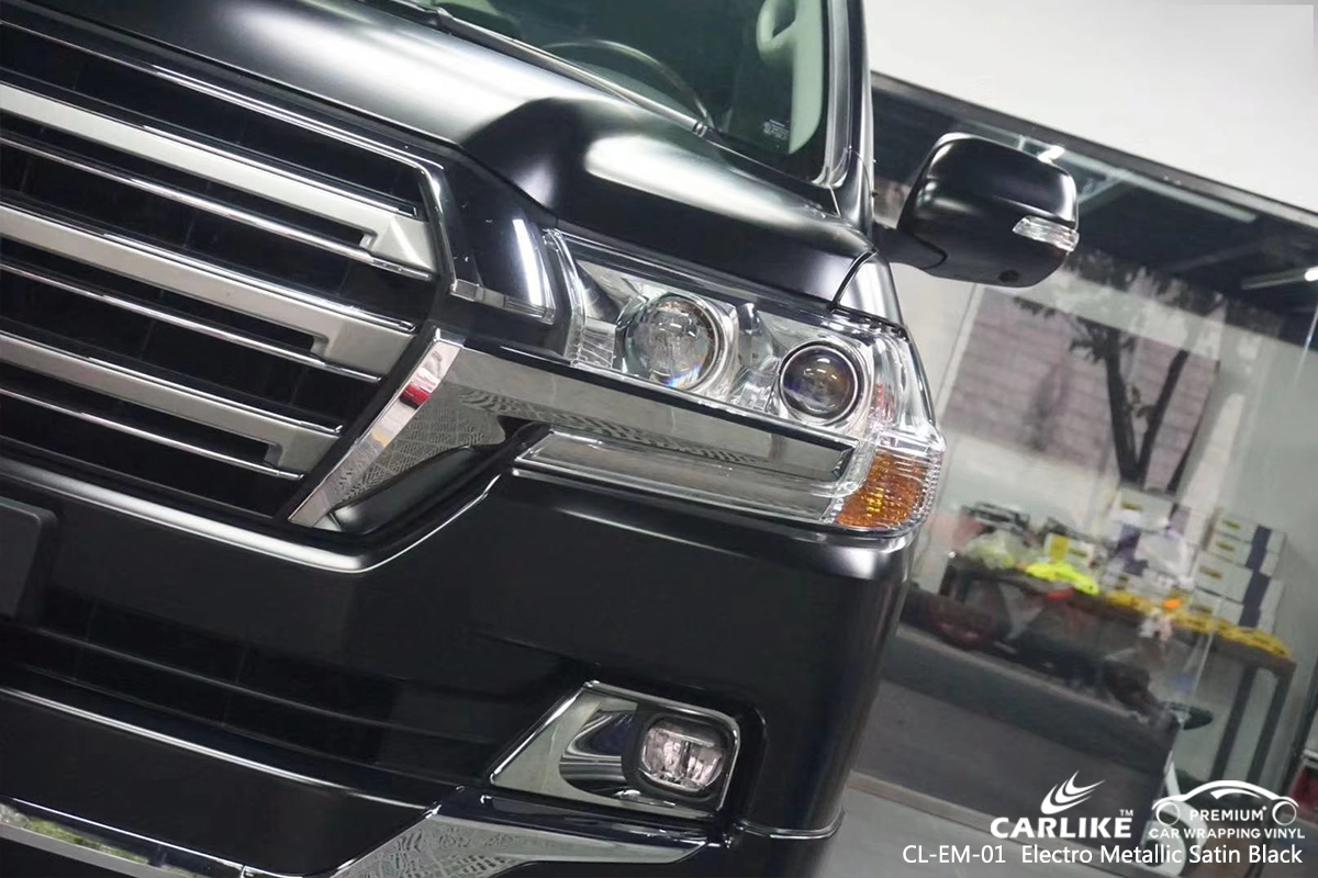 CL-EM-01 electro metallic satin black vinyl wrap my car for TOYOTA North Carolina