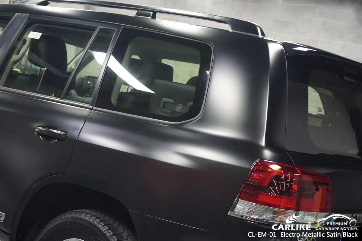 CL-EM-01 electro metallic satin black vinyl wrap my car for TOYOTA North Carolina