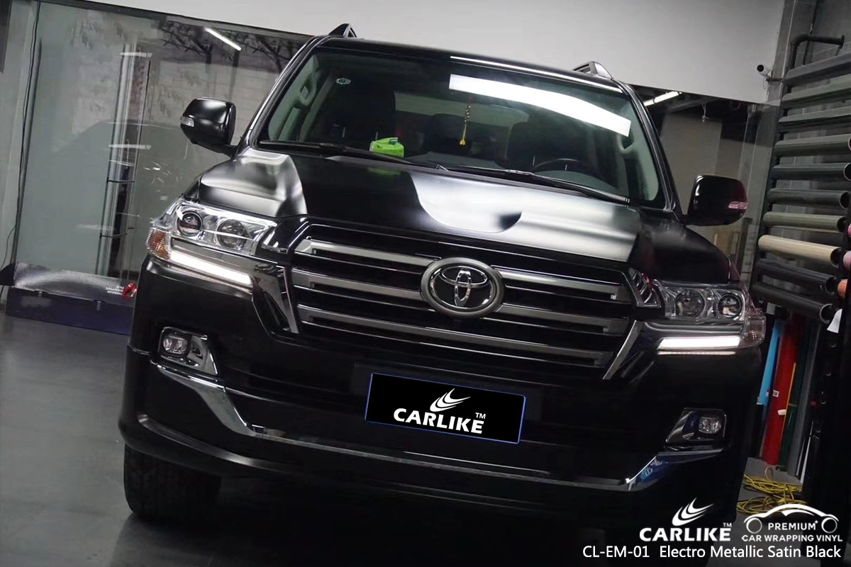 CL-EM-01 electro metallic satin black vinyl wrap my car for TOYOTA North Carolina