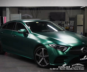 CL-EM-22 التفاف السيارة الفينيل الأخضر المعدني بالحجر المعدني لـ MERCEDES-BENZ Pennsylvania الولايات المتحدة