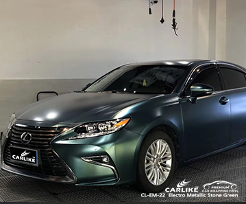 CL-EM-22 التفاف السيارة الفينيل الأخضر المعدني بالحجر المعدني لـ LEXUS Missouri الولايات المتحدة
