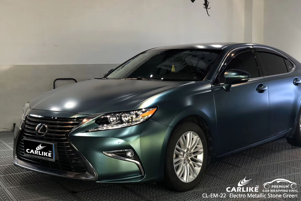 CL-EM-22 electro metallic stone green  car vinyl wrap for LEXUS Missouri