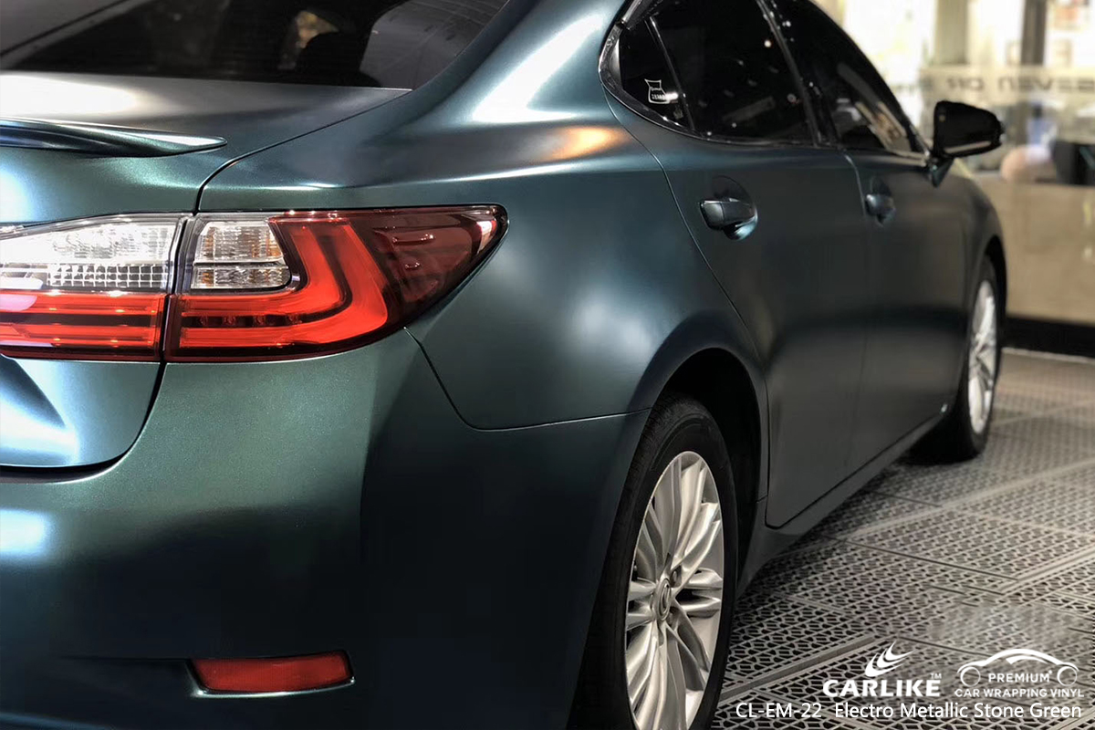 CL-EM-22 electro metallic stone green  car vinyl wrap for LEXUS Missouri