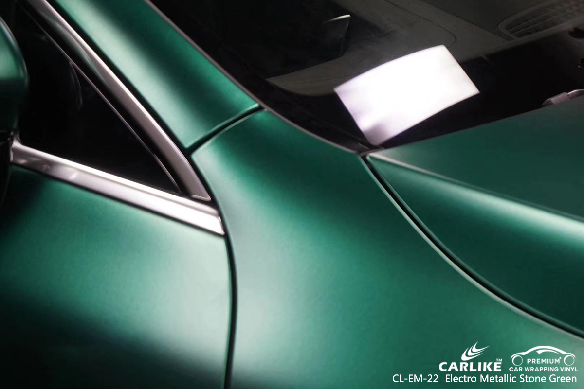 CL-EM-22 electro metallic stone green  car vinyl wrap for  MERCEDES-BENZ Pennsylvania