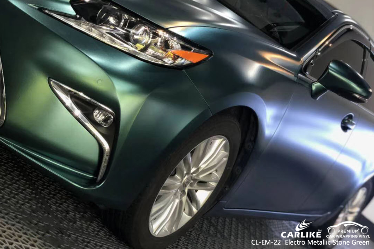 CL-EM-22 electro metallic stone green  car vinyl wrap for LEXUS Missouri