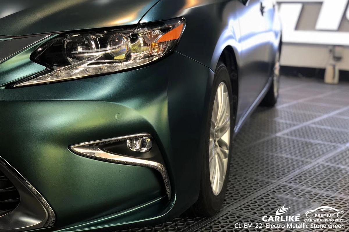 CL-EM-22 electro metallic stone green  car vinyl wrap for LEXUS Missouri