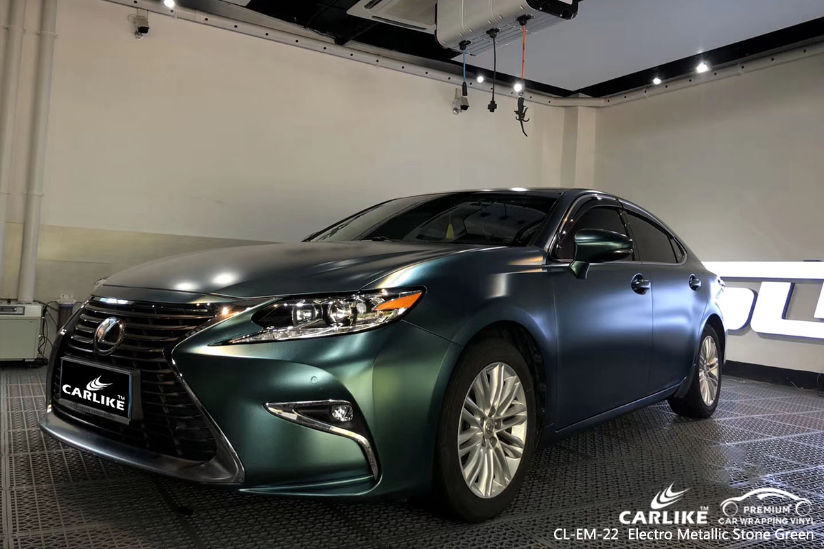 CL-EM-22 electro metallic stone green  car vinyl wrap for LEXUS Missouri