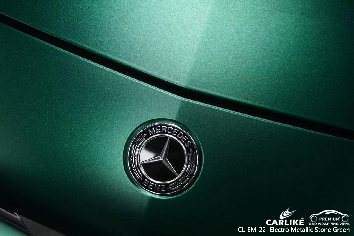 CL-EM-22 electro metallic stone green  car vinyl wrap for  MERCEDES-BENZ Pennsylvania