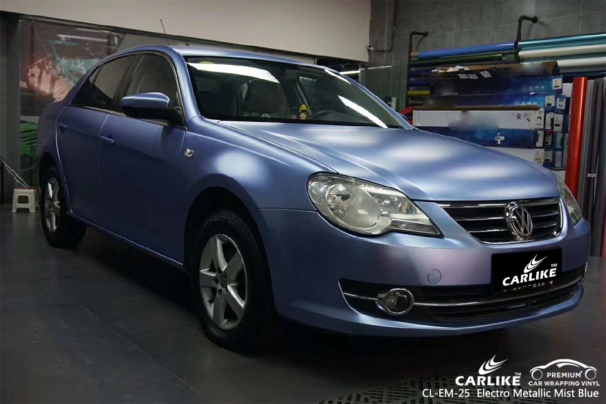 CL-EM-25 electro metallic mist blue car vinyl wrapping for VOLKSWAGEN Michigan