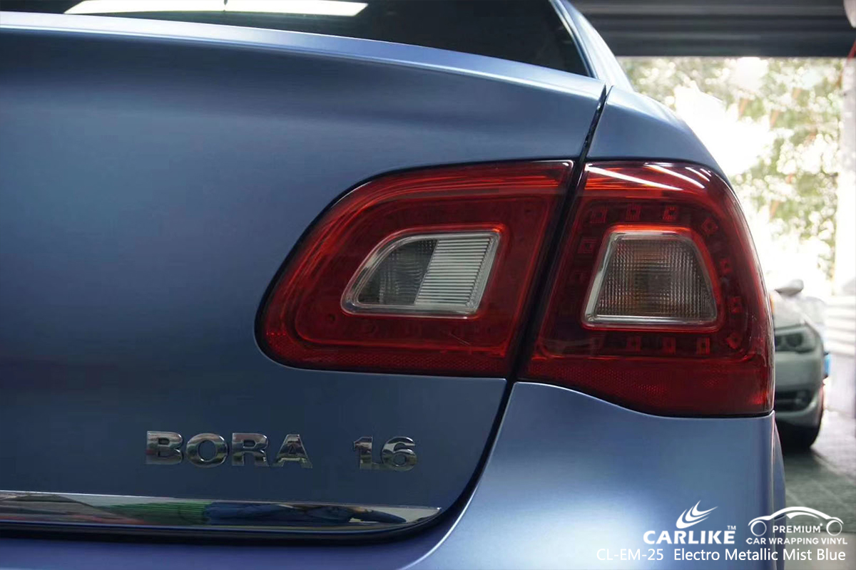 CL-EM-25 electro metallic mist blue car vinyl wrapping for VOLKSWAGEN Michigan