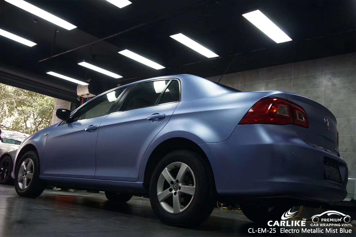CL-EM-25 electro metallic mist blue car vinyl wrapping for VOLKSWAGEN Michigan