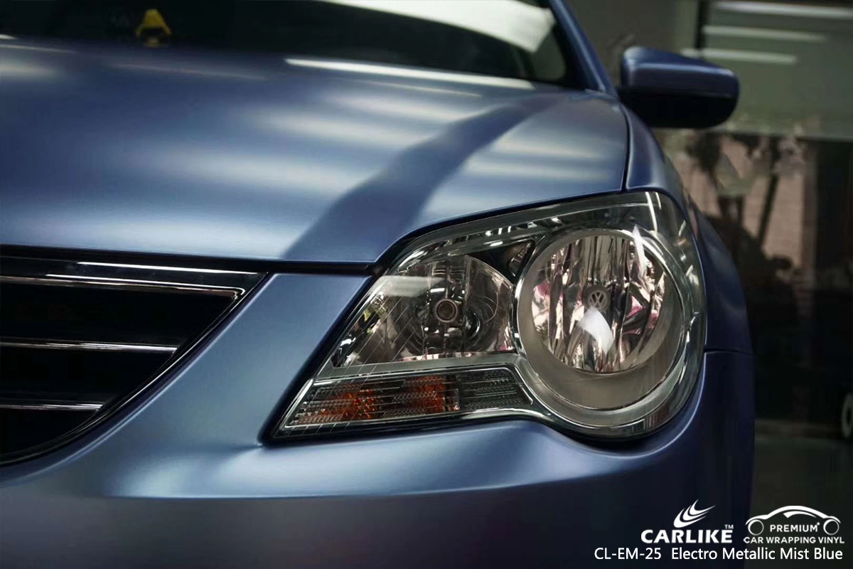 CL-EM-25 electro metallic mist blue car vinyl wrapping for VOLKSWAGEN Michigan