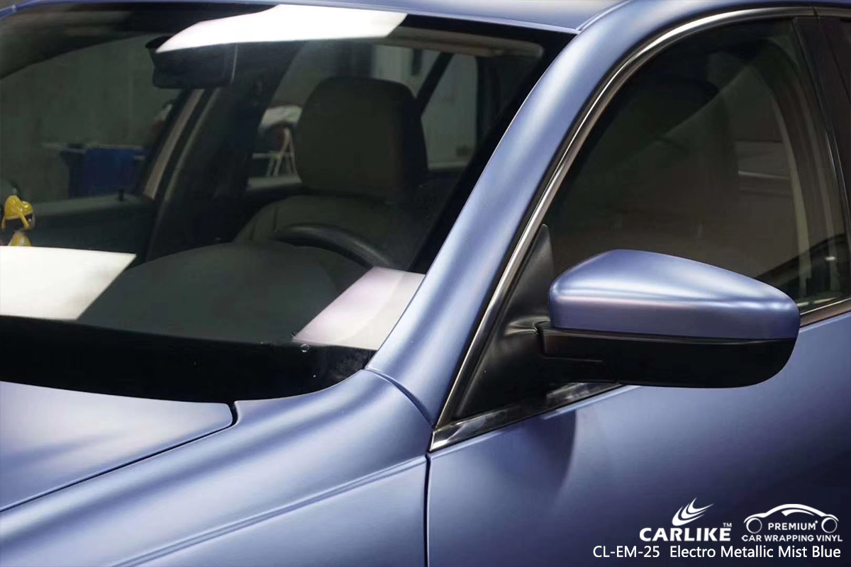 CL-EM-25 electro metallic mist blue car vinyl wrapping for VOLKSWAGEN Michigan
