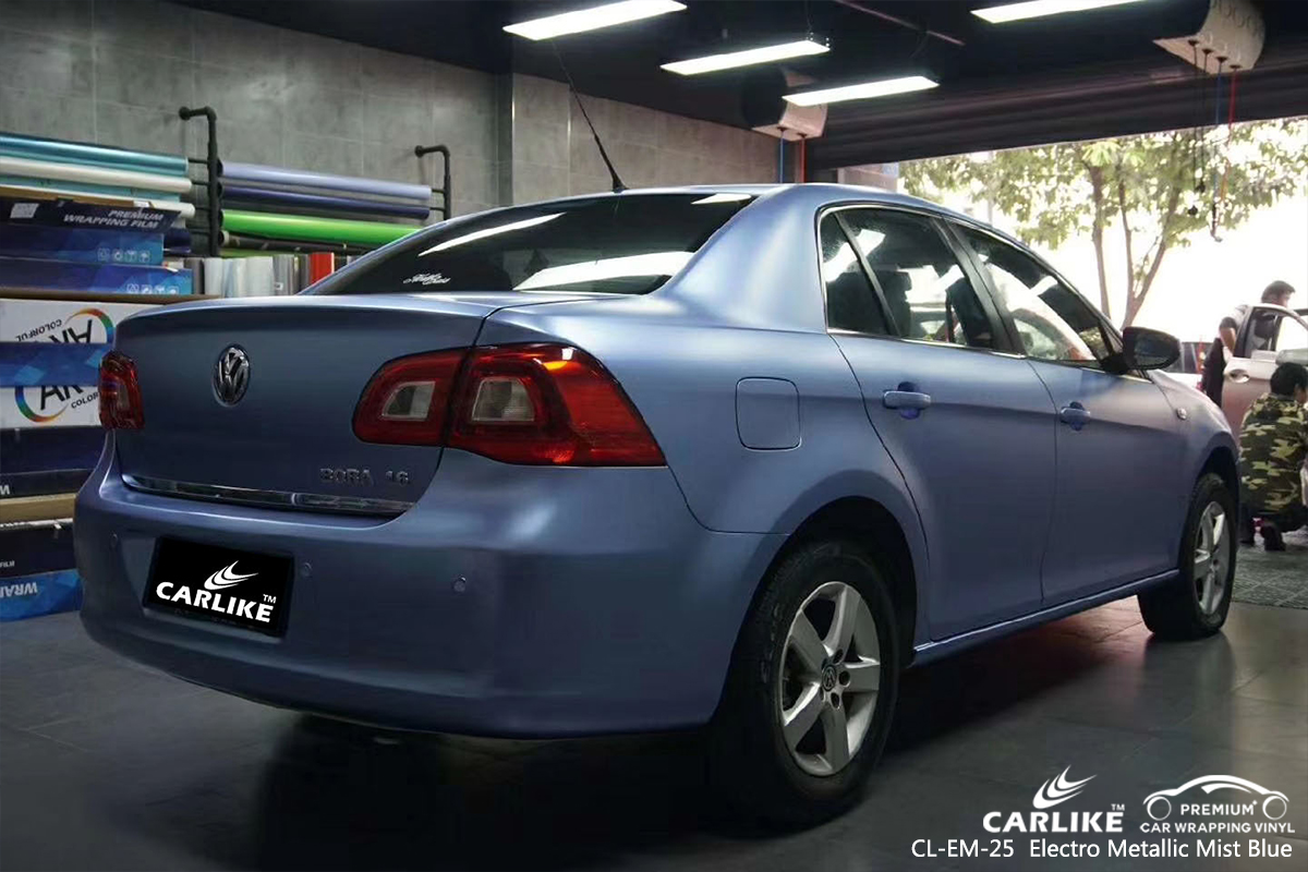 CL-EM-25 electro metallic mist blue car vinyl wrapping for VOLKSWAGEN Michigan