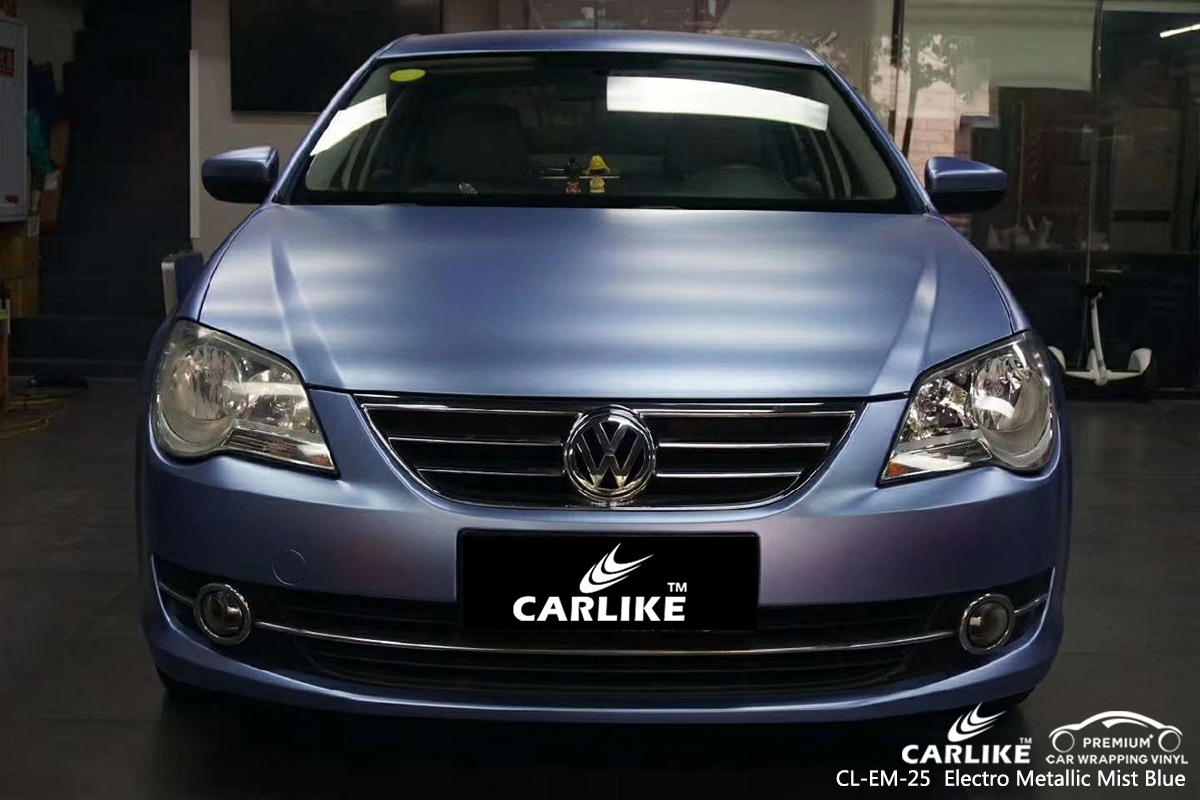 CL-EM-25 electro metallic mist blue car vinyl wrapping for VOLKSWAGEN Michigan