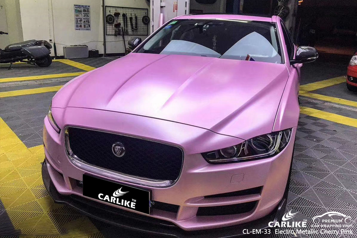 CL-EM-33 electro metallic cherry pink car wrap vinyl matte for JAGUAR Seattle