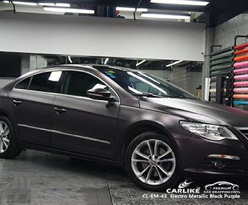 CL-EM-43 الكهربائية المعدنية السحرية السوداء الأرجواني سيارة التفاف السيارة الفينيل ل فولكس واجن نيفادا الولايات المتحدة