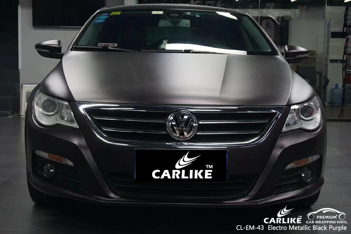 CL-EM-43 electro metallic magic black purple vehicle wrapping car vinyl for VOLKSWAGEN Nevada