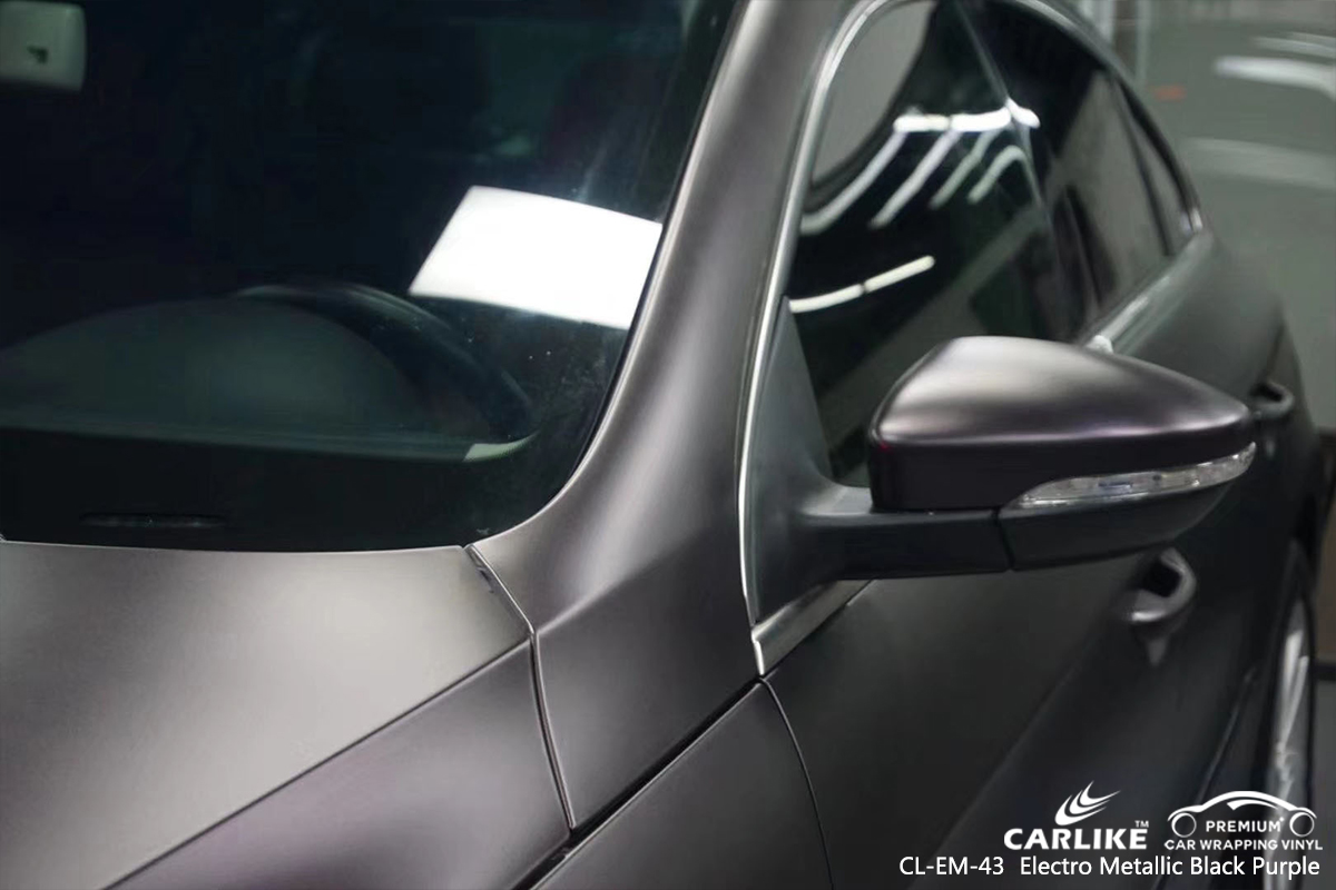CL-EM-43 electro metallic magic black purple vehicle wrapping car vinyl for VOLKSWAGEN Nevada