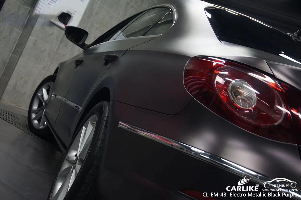 CL-EM-43 electro metallic magic black purple vehicle wrapping car vinyl for VOLKSWAGEN Nevada